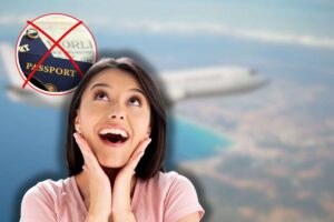 aereo in volo, x rossa su passaporto e donna sorpresa